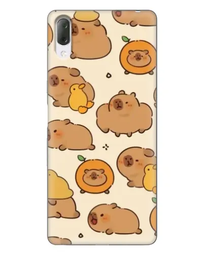 Чехол для Sony Xperia L3 с картинкой «Капибары с апельсинами» Чехол для Sony Xperia L3 с картинкой «Капибары с апельсинами»