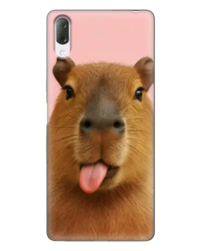 Чехол для Sony Xperia L3 с картинкой «Капибара с языком» Чехол для Sony Xperia L3 с картинкой «Капибара с языком»