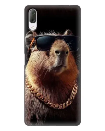 Чехол для Sony Xperia L3 с картинкой «Капибара золотая цепь» Чехол для Sony Xperia L3 с картинкой «Капибара золотая цепь»