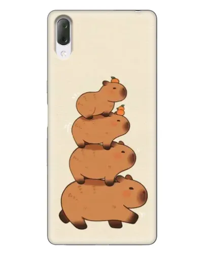 Чехол для Sony Xperia L3 с картинкой «Башня из капибар» Чехол для Sony Xperia L3 с картинкой «Башня из капибар»