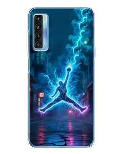 Чохол для TCL 20L Plus з картинкою «Jordan Gold Jumpman»