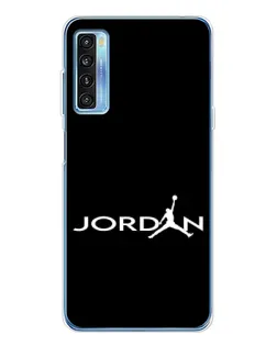 Чохол для TCL 20L Plus з картинкою «Jordan White Logo»