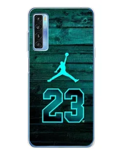 Чохол для TCL 20L Plus з картинкою «Jordan Cyan 23»