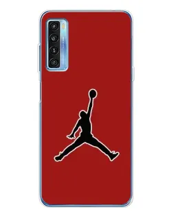 Чохол для TCL 20L Plus з картинкою «Jordan Red Back»