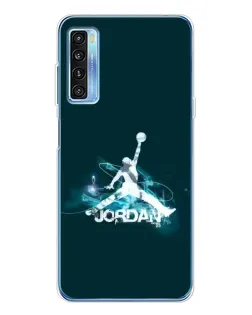 Чохол для TCL 20L Plus з картинкою «Jordan Blue Fire»