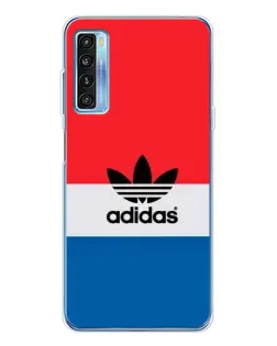 Чохол для TCL 20L Plus з картинкою «Ретро блоки Adidas»
