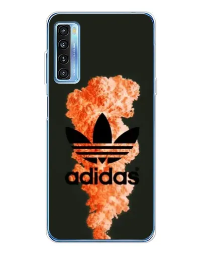 Чохол для TCL 20L Plus з картинкою «Помаранчевий дим Adidas»
