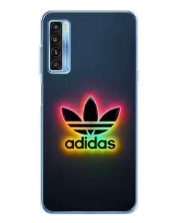 Чохол для TCL 20L Plus з картинкою «Неоновий Adidas»