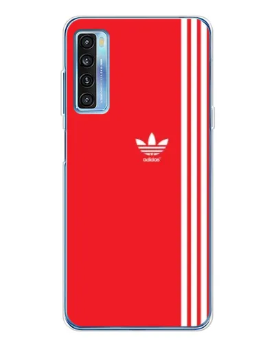 Чохол для TCL 20L Plus з картинкою «Червоний мінімалізм Adidas»