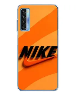 Чехол для TCL 20L Plus с картинкой «Оранжевый драйв Nike»
