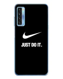 Чехол для TCL 20L Plus с картинкой «Классический принт Nike»