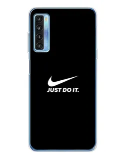 Чехол для TCL 20L Plus с картинкой «Минимализм от Nike»