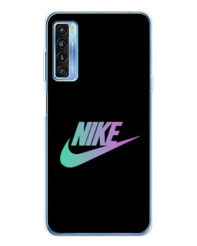 Чехол для TCL 20L Plus с картинкой «Nike — городская ночь»