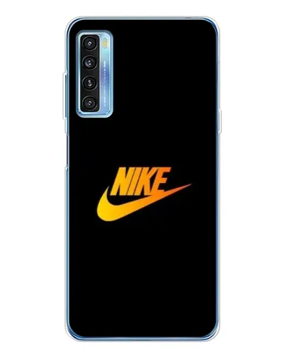 Чехол для TCL 20L Plus с картинкой «Золотой логотип Nike»