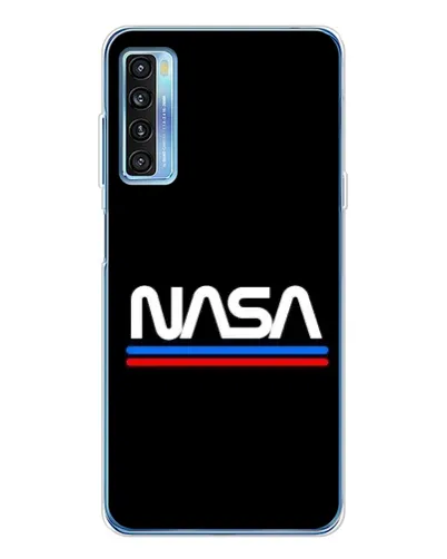 Чехол для TCL 20L Plus с картинкой «NASA — классика Red Blue»