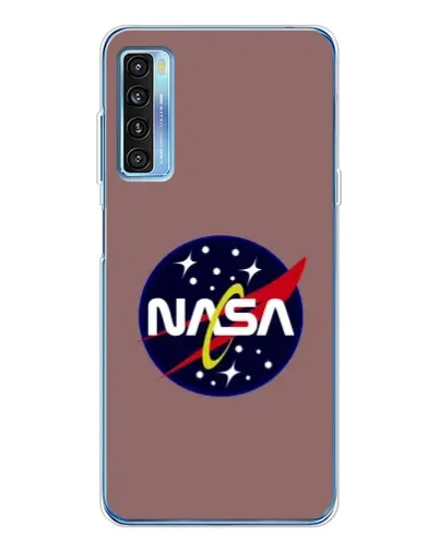 Чехол для TCL 20L Plus с картинкой «NASA — ретро космос»