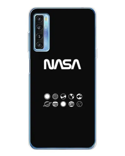 Чехол для TCL 20L Plus с картинкой «NASA — технический принт»