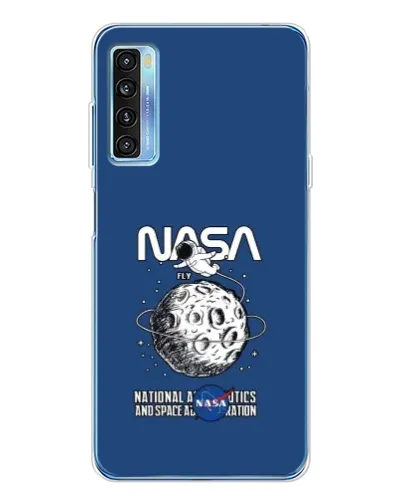Чехол для TCL 20L Plus с картинкой «NASA — лунная миссия»