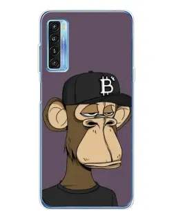 Чехол для TCL 20L Plus с картинкой «Bored Ape в кепке»