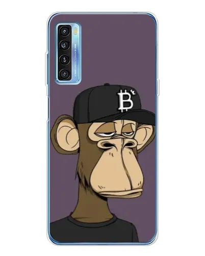 Чехол для TCL 20L Plus с картинкой «Bored Ape в кепке»