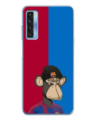 Чехол для TCL 20L Plus с картинкой «Bored Ape — фанат Барсы»