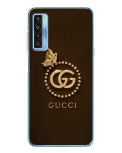 Чохол для TCL 20L Plus з картинкою «Gucci — золотий метелик»