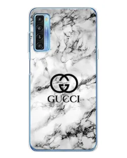 Чохол для TCL 20L Plus з картинкою «Gucci — мармуровий шик»