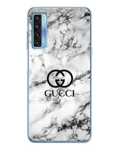 Чохол для TCL 20L Plus з картинкою «Gucci — мармуровий шик»