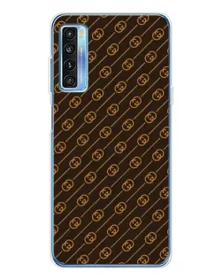 Чохол для TCL 20L Plus з картинкою «Gucci — золоті діагоналі»