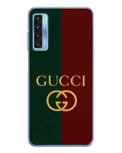 Чохол для TCL 20L Plus з картинкою «Gucci — темно-зелений градієнт»