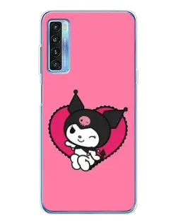 Чохол для TCL 20L Plus з картинкою «Kuromi — любов у серці»
