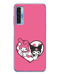 Чохол для TCL 20L Plus з картинкою «Kuromi та My Melody»