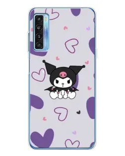 Чохол для TCL 20L Plus з картинкою «Kuromi та лавандові серця»