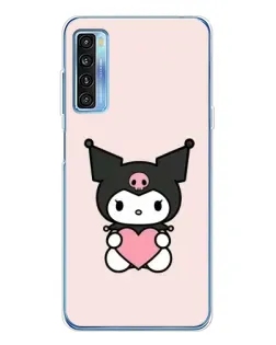 Чохол для TCL 20L Plus з картинкою «Kuromi та серце»