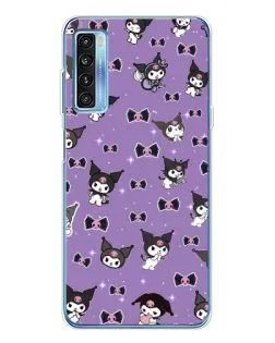Чохол для TCL 20L Plus з картинкою «Kuromi — патерн»