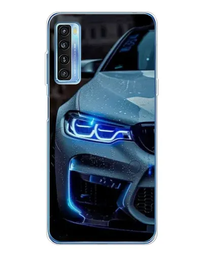 Чохол для TCL 20L Plus з картинкою «Погляд BMW з синіми фарами»