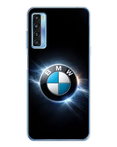 Чохол для TCL 20L Plus з картинкою «BMW — неонове сяйво»