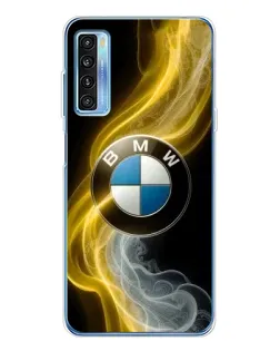 Чохол для TCL 20L Plus з картинкою «Золотистий дим BMW»