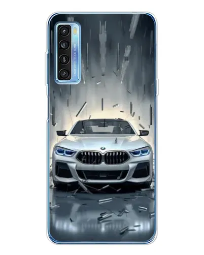 Чохол для TCL 20L Plus з картинкою «BMW у світлі фар»