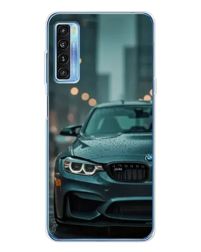 Чохол для TCL 20L Plus з картинкою «BMW у вогнях міста»