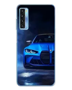 Чохол для TCL 20L Plus з картинкою «Блакитна BMW M4»