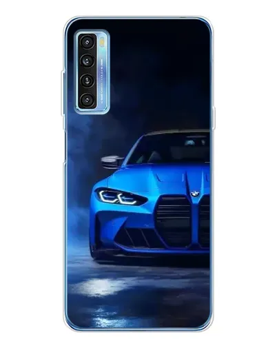 Чохол для TCL 20L Plus з картинкою «Блакитна BMW M4»