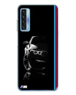 Чохол для TCL 20L Plus з картинкою «Силует BMW в темряві»