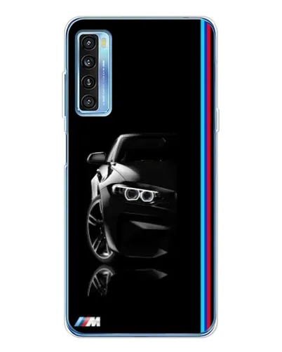 Чохол для TCL 20L Plus з картинкою «Силует BMW в темряві»