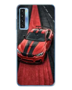 Чохол для TCL 20L Plus з картинкою «BMW на червоній доріжці»