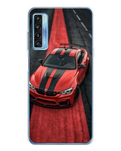 Чохол для TCL 20L Plus з картинкою «BMW на червоній доріжці»