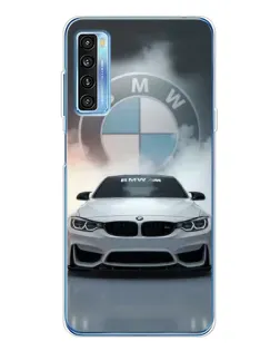 Чохол для TCL 20L Plus з картинкою «BMW в білому диму» Чохол для TCL 20L Plus з картинкою «BMW в білому диму»