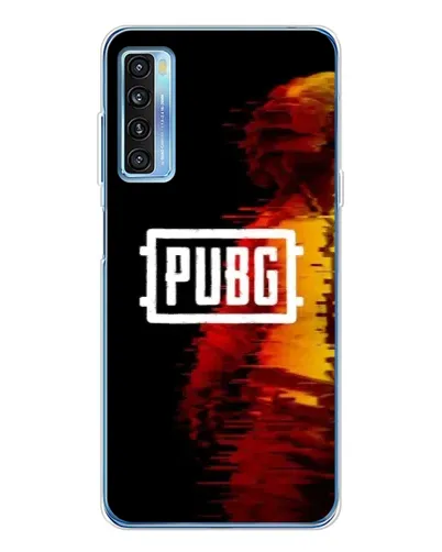 Чехол для TCL 20L Plus с картинкой «Яркий логотип PUBG»