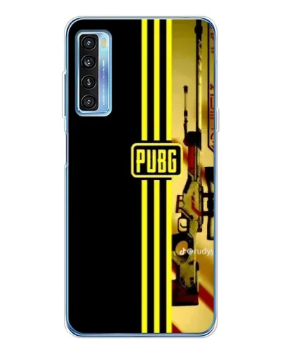 Чехол для TCL 20L Plus с картинкой «PUBG — камуфляжный шлем»