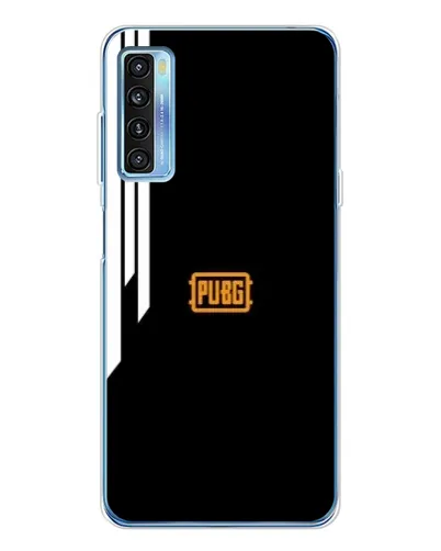 Чехол для TCL 20L Plus с картинкой «PUBG — вертикальные линии»
